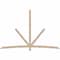 Ekena Millwork Alberta Smooth Timber Gable Bracket, Douglas Fir, 108"W x 72"H x 3 1/2"D x 3 1/2"F, 16/12 Pitch GBW108X72X0404ALB00SDF - alternate 1